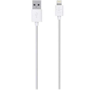 Belkin Mixit USB-A to Lightning Cable Mfi Certified iPhone Charging Cable - White
