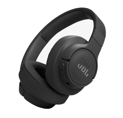 JBL Tune 770 Wireless Noise Cancelling Headphones with Voice Assistant Integration, Multi-Point Connection, 70 Hours Battery Life - Black