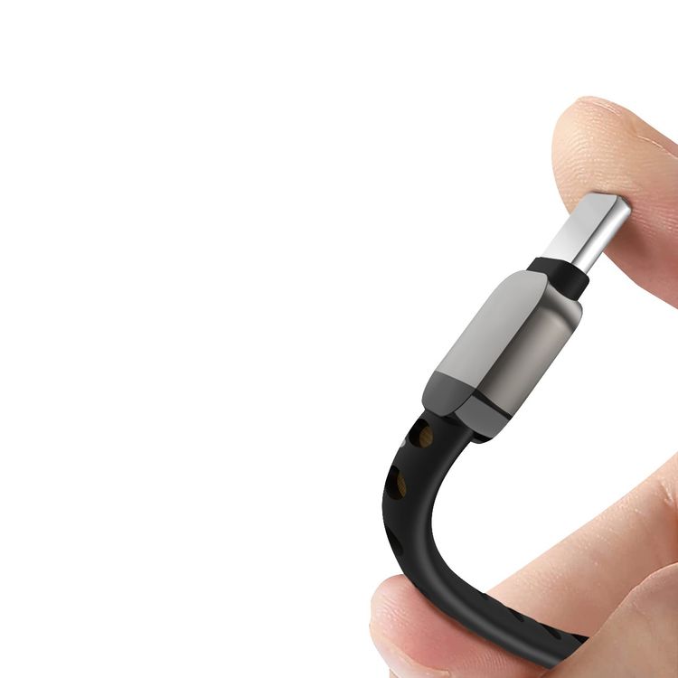 Powerology 2-in-1 USB-C to Aux & USB-C Adapter, 60W Power Delivery, 40000+ Bends Lifespan, High-Resolution Audio, Advanced DAC Smart Chip, Plug & Play Design - Gray