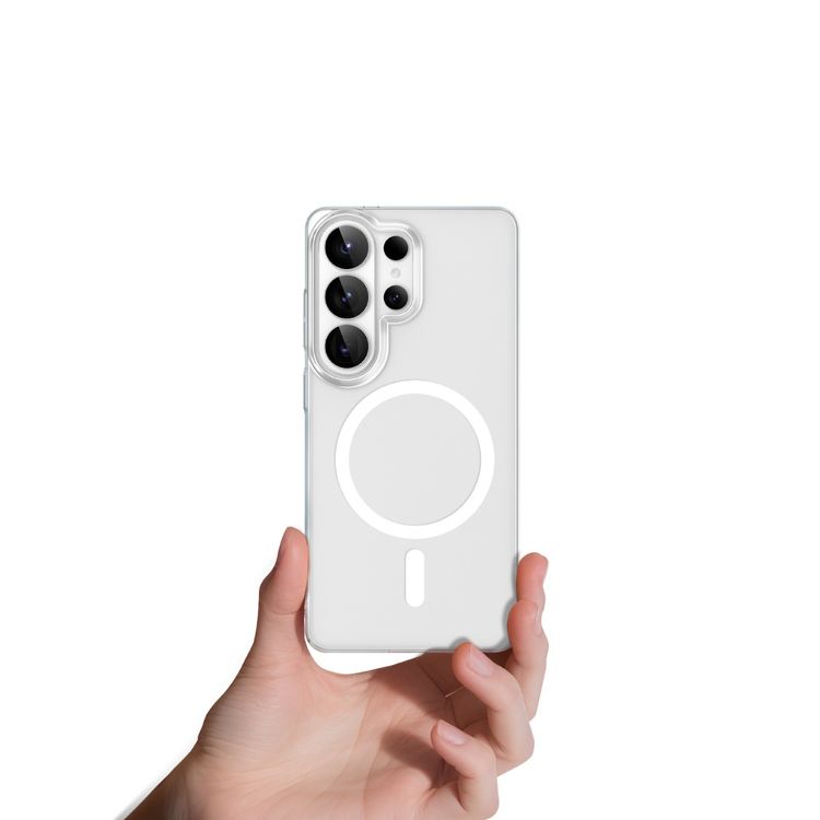 Green Lion Delgado MagSafe Case for Samsung S26 Ultra, Camera Protection, Antimicrobial Coating, Anti Scratch, Comfortable Grip, Anti Fingerprint, High-Stiffness Construction, Ultra Slim, Lightweight - Clear