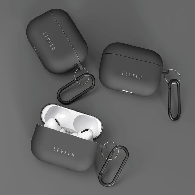 Levelo Gorra Hybrid Silicone Case AirPods Pro - Black
