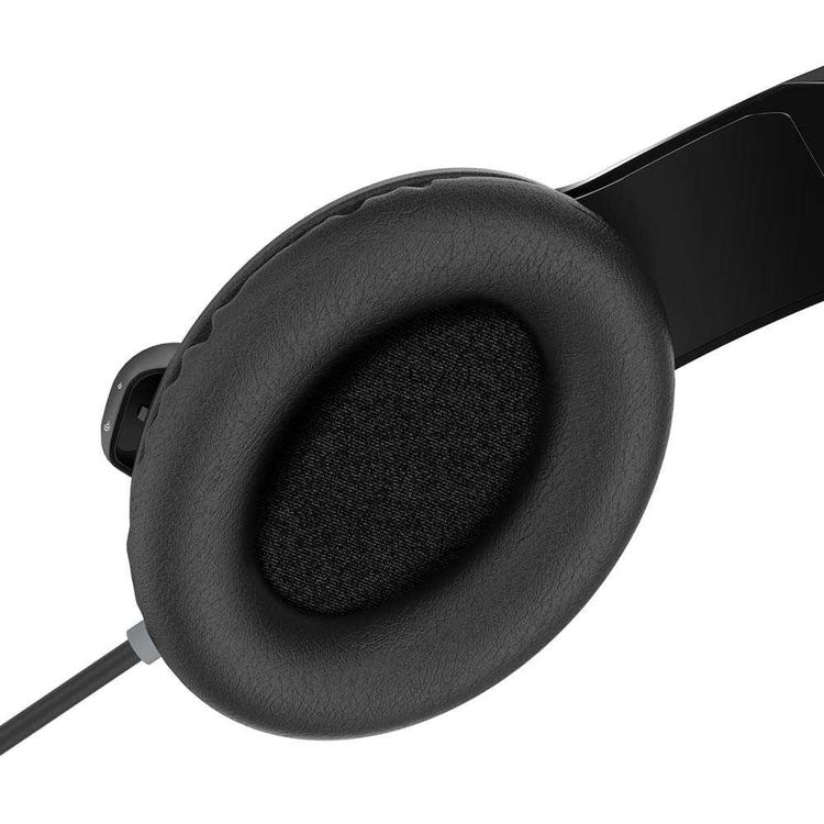 MEE Audio KidJamz 3 Child Headphones with Crystal-clear Sound, Child-safe Materials, Ultra-flexible and Impact-resistant Headband, 20 Hz to 20 kHz Frequency Range, 1.2m Cable Length - Black