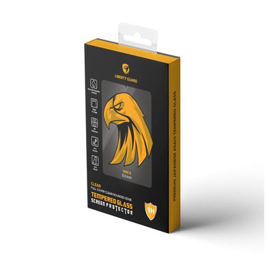 واقي شاشة ليبرتي جارد كامل شفاف بحافة مستديرة لجهاز آيباد ميني 6 مع مضاد للصدمات والتأثير، طلاء كهربائي نانوي، مضاد لبصمات الأصابع - شفاف