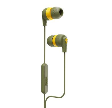 Skullcandy Ink'd+ In-Ear Earbuds with Microphone - Yellow