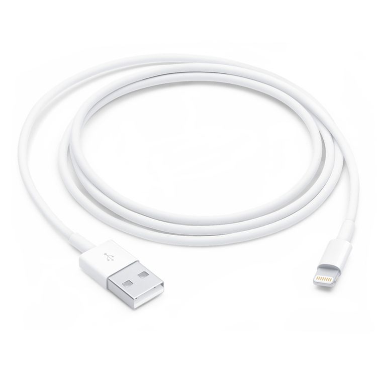 Apple Lightning to USB Cable 1m compatible with iPhone 5 to iPhone 14 - White