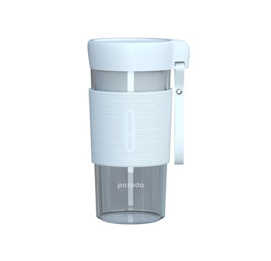 Porodo Portable Juicer with 350mL Capacity, 50W High-Power Motor, Stainless Steel Blades, 2200mAh Battery Capacity, Convenient Carry Strap - White