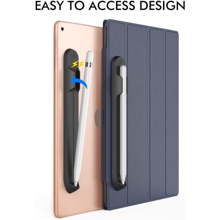 Ahastyle Silicone Holder With Magnetic, for Apple Pencil 1&2 - Black