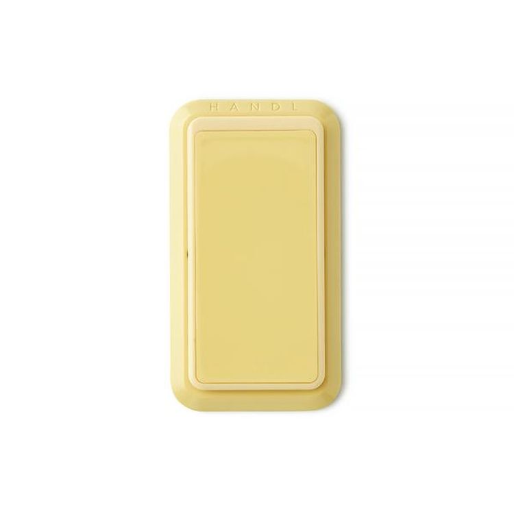 Handl Solid Mobile Stand Phone Grip, Pairs with Any Smart Phone, Multi-functional Kickstand, Compatible with Wireless Charging, Phone grip and Stand - Yellow
