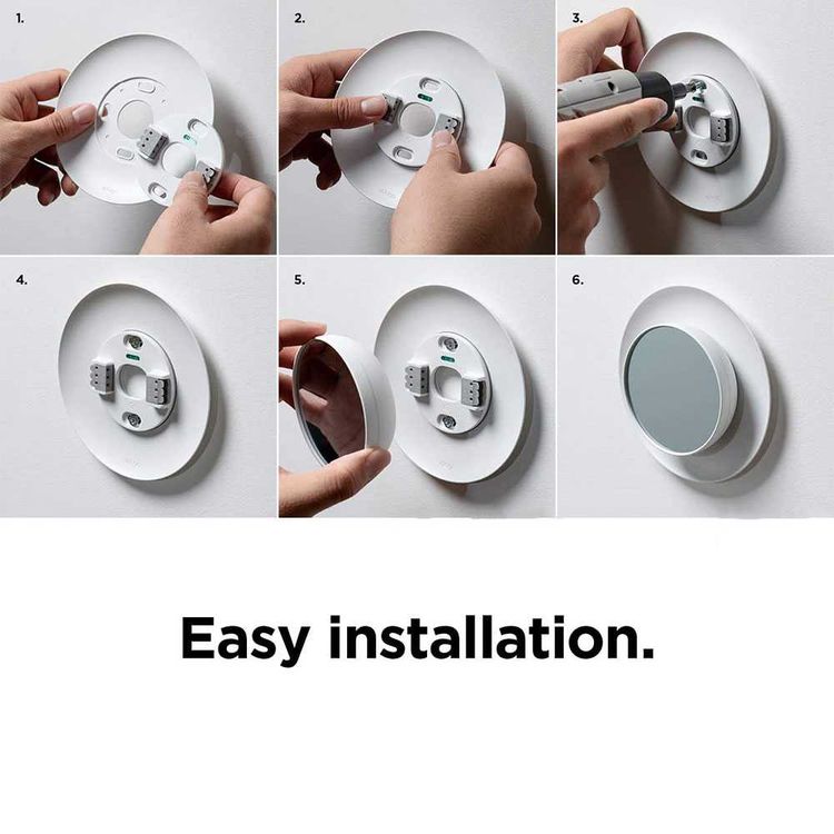 Elago Satellite Wall Plate Cover Plus for Nest Thermostats 2020 - Charcoal Gray