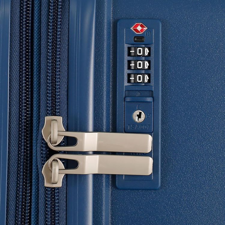 H.T Luggage Bag, Hard Case Polypropylene (PP) Material, Expandable, Telescopic Handle, Scratch Resistant, TSA Lock, Medium Case Size - Teal