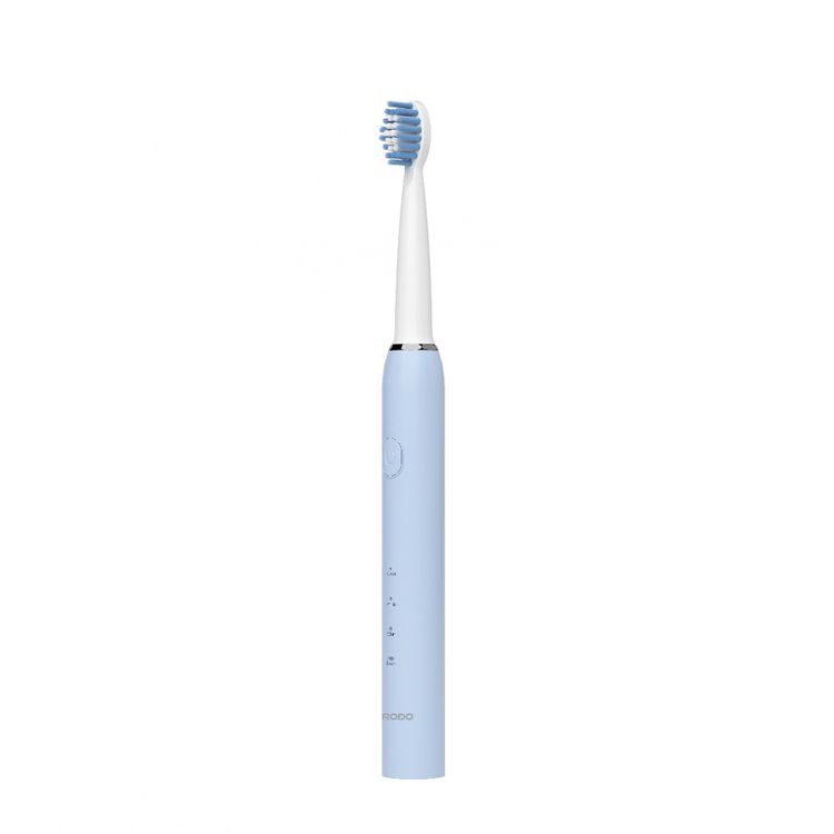 Porodo W-Sonic Electric Toothbrush with Professional Sonic Cleaning, 2 Minutes Smart Timer, 500mAh Battery Capacity, IPX7 Water Resistant, 3 Hours Charging Time, Type-C Charging Port, Up to 100 Days Battery Life, Smart Quadrant Timer - Blue