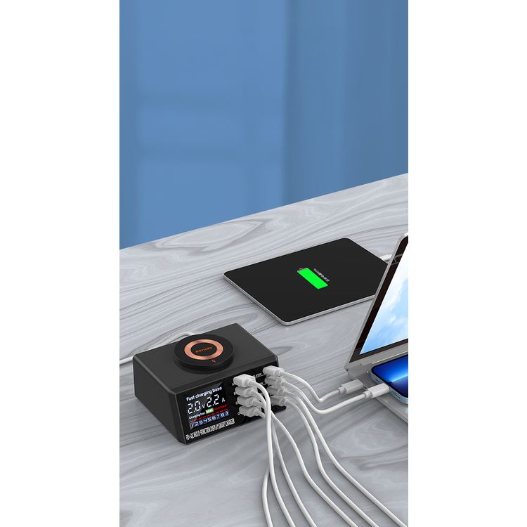 Porodo Multi-Port Charging HUB Real-Time  - Black