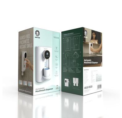 موزع غسول الفم الأوتوماتيكي من جرين ليون - أبيض