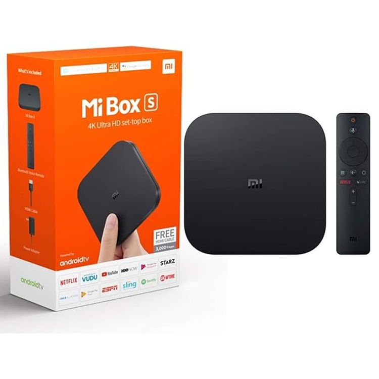 Xiaomi Mi Box 4K Ultra HD Streaming Player | TV Cast - Black