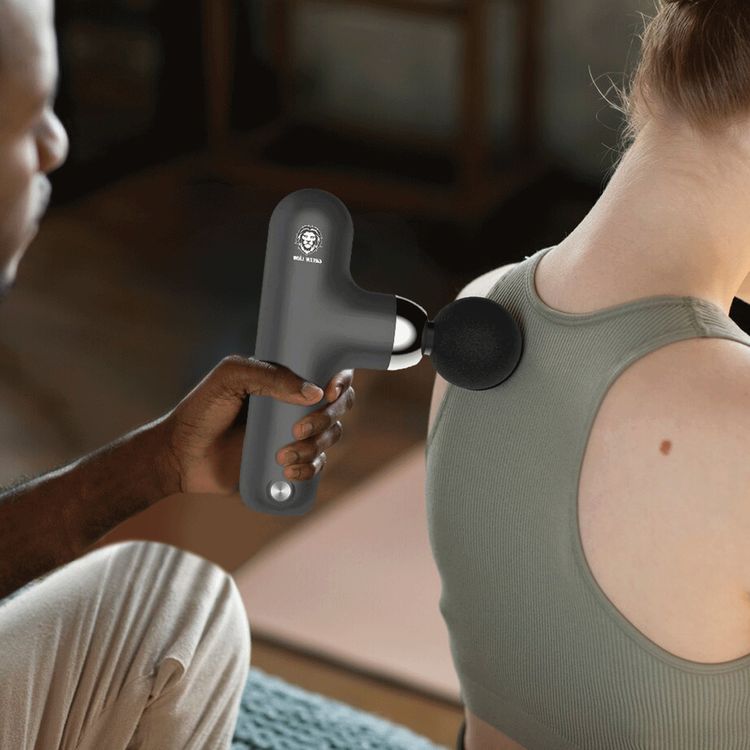 Green Lion Mini Pro Massage Gun with Up to 3 Hours Working Time, 800mAh Battery Capacity, 40W Power, Less than 55dB Noise Level, Up to 4000RPM Motor Speed - Black