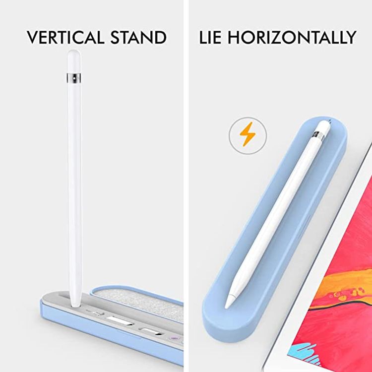 Ahastyle ABS Storage Box With Magnetic, Compatible with Apple Pencil 1&2 - Sky Blue