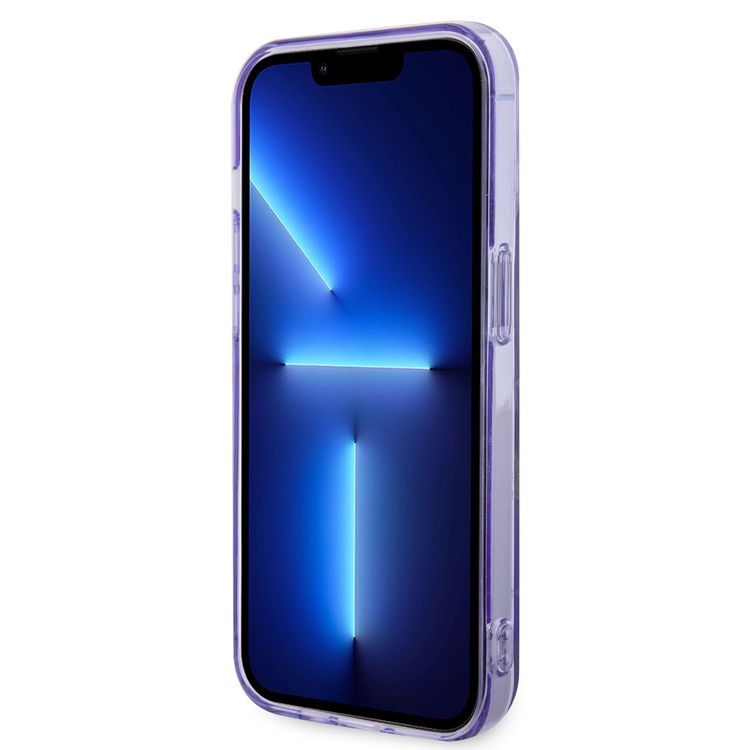 Guess Magsafe IML Case - Gold Purple - iPhone 15 Pro Max