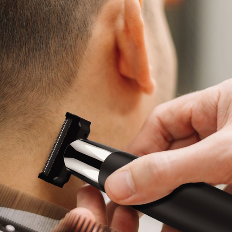 Green Lion One Blade Pro Hair Trimmer with 4 Interchangeable Combs, Up to 60 Minutes Working Time, 6500RPM Motor Speed, LED Indicator, Stainless Steel Blade - Black