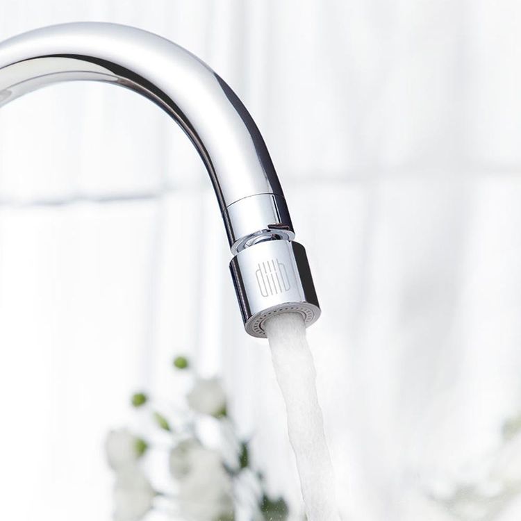 Diiib Faucet Aerator with 0.05-0.8MPa Water Pressure, Dual Mode, Water Saving, 360° Swivel, Splash-Proof - Silver