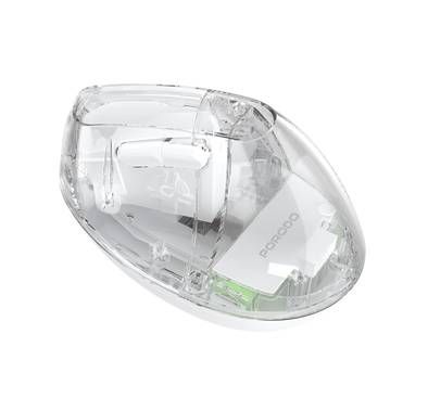Porodo Vertical 4800 DPI Wireless Mouse with Crystal Shel...