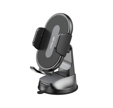 Green Lion Ultra Grip Car Phone Holder, Compatible with 4.7"-6.9" Devices,  Anti-Slip Base, ABS, PC & Silicone Material, Strong Adhesion, Quick Release Base, 7.5cm Suction Cup - Black