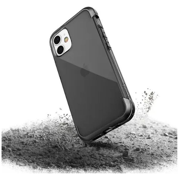 X-Doria Raptic Air Sleek Case Compatible for iPhone 12 Mini (5.4") with Wireless Charging - Smoke