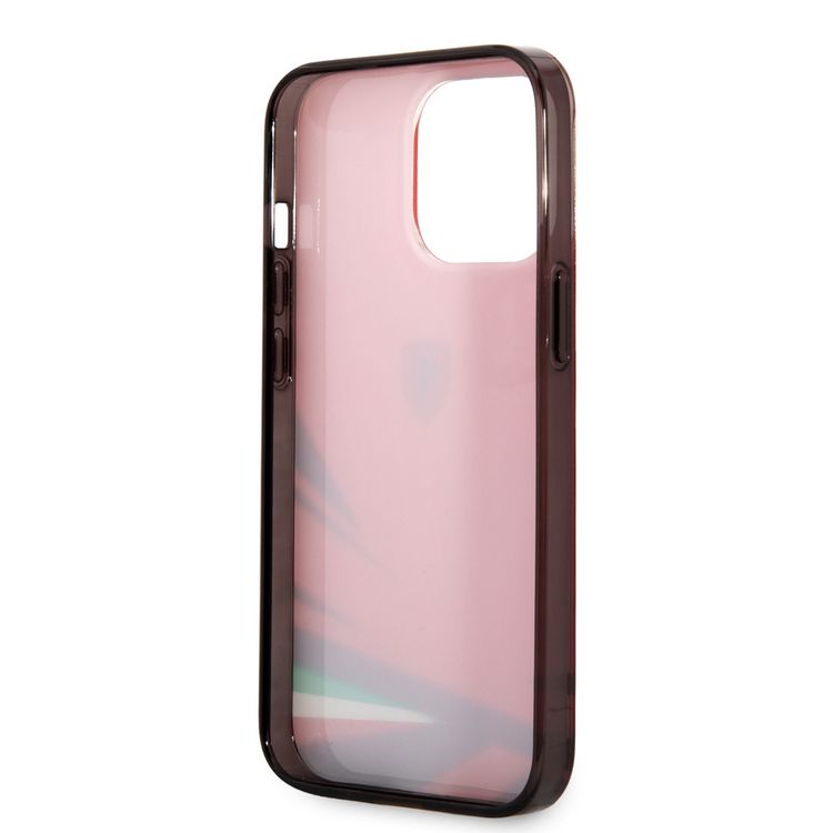 فيراري جراب ممتص للصدمات PC / TPU Scuderia مصبوغ ، حماية من السقوط ، متوافق مع ايفون 13 برو - أحمر