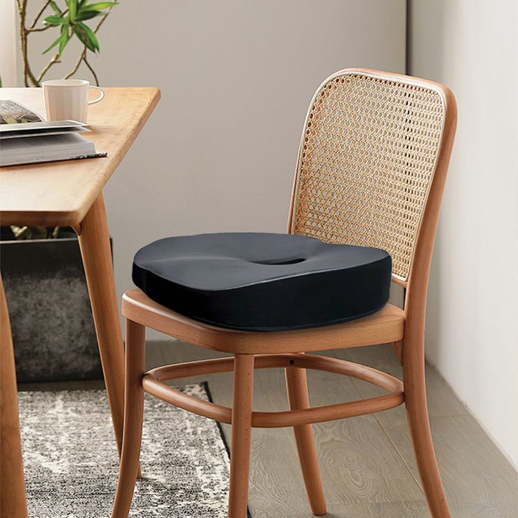 Green Lion Cloud Plus Seat Cushion with All-Day Sitting Comfort, Lower Back Support, Posture Alighment, High-Density Foam, Non-Slip Surface, Washable Cover, Leg Support, 100 kg Load Capacity, Ergonomic U-Shaped Design - Gray