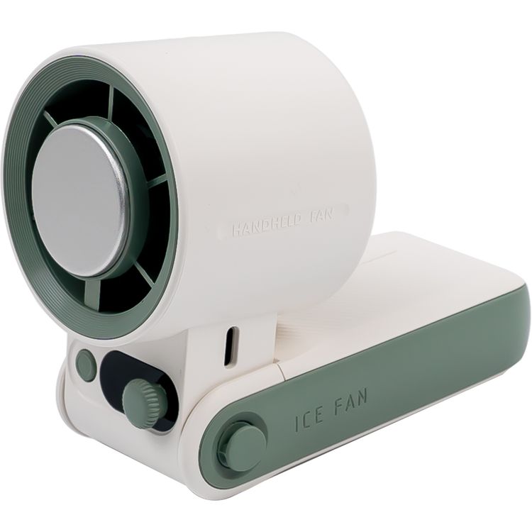 Green Lion Coolio Portable Fan with 1-199 Speed Levels, 6000mAh Battery Capacity, 5 Hours Charging Time, Type-C Charging Port, ABS + PC & Aluminum Alloy Material, 30 Hours Working Time, Silent Operation - White