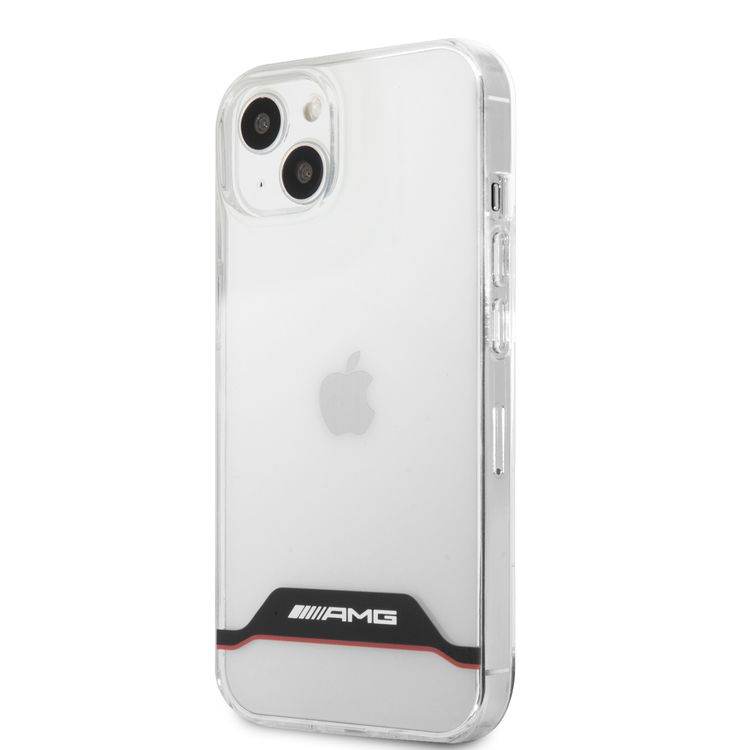CG MOBILE AMG PC/TPU Hard Case Matte TPU Rim Compatible for iPhone 13 (6.1") Suitable with Wireless Charging Officially Licensed - Black / Red