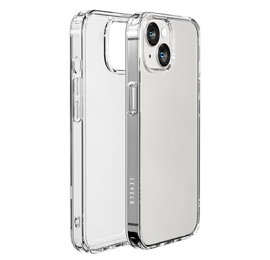 Levelo Clara Back Case, Bumper Protection iPhone 14, 3H Anti-Scatch, Shock-Proof Edge - Clear