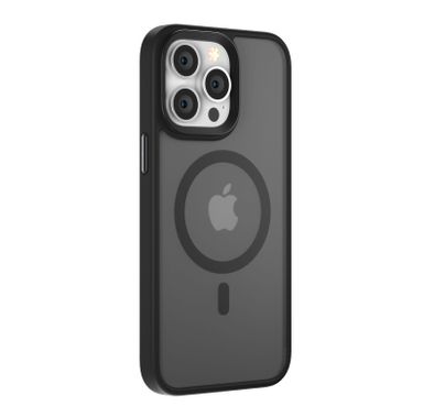 جراب مغناطيسي أنيق مضاد للصدمات لهاتف iPhone 14 Pro من Comma Joy - أسود