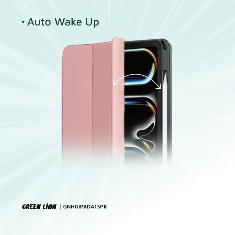 حقيبة Green Lion Hogo Premium مع حامل أقلام - القرنفل - آيباد إير 13 بوصة