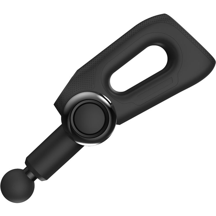 Powerology Fullbody Massage Gun with 5 Detachable Heads, 2000mAh Battery Capacity, 3.5 Hours Working Time, - Black