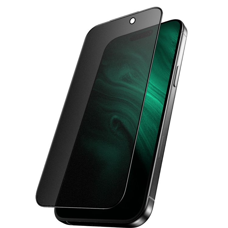 Green Lion 9H Steve Matte Privacy Glass for iPhone 17 Pro Max, Anti-Peeping Dull, Anti-Scratch, Anti-Fingerprint, Grease Resistance, Air Bubble Prevention, Highly Responsive - Black