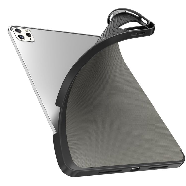 Green Lion Hogo Premium Case with Pencil Holder, Stable Tri-Fold Stand, Magnetic Smart Case, Slim & Lightweight, Full Protection - Dark Gray