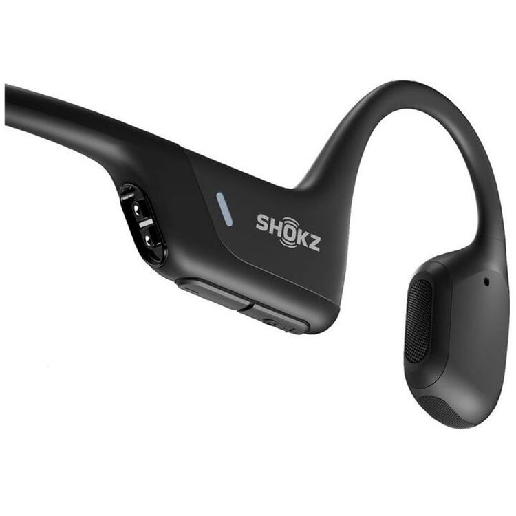 سماعة رأس لاسلكية صغيرة من SHOKZ OpenRun Pro مزودة بميكروفون مدمج وجودة صوت ممتازة وحجم أصغر وملاءمة أفضل - أسود