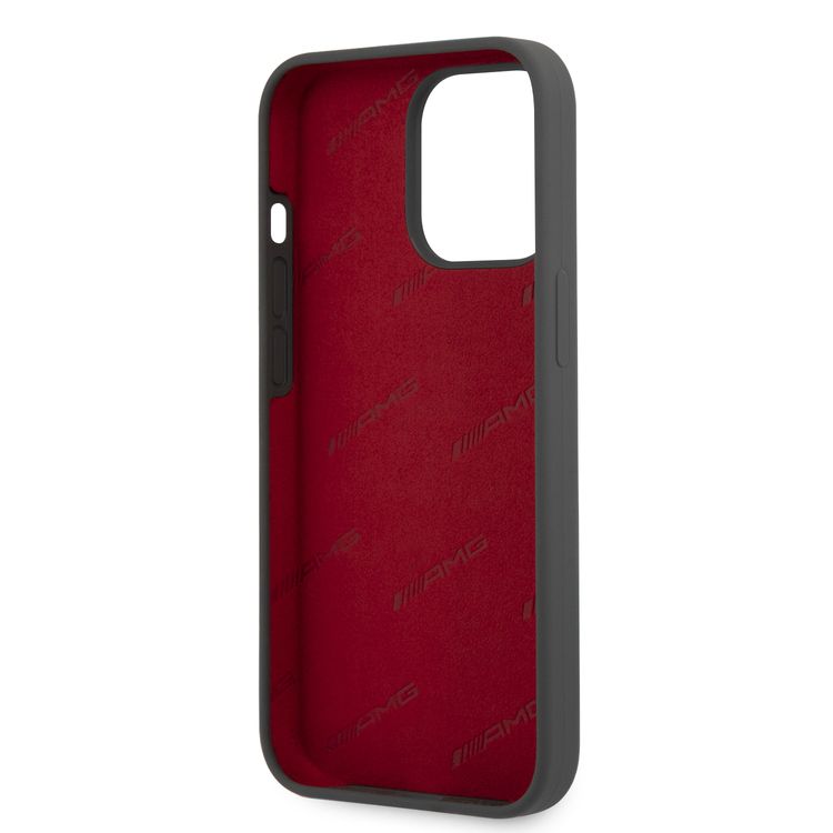 CG MOBILE AMG Liquid Silicone Case with Big Logo Compatible for iPhone 13 Pro (6.1") Easy Access to All Ports, Shock-Absorption, Anti-Scratch, & Drop Protection