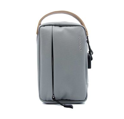 Porodo Convenient Leather Storage Bag 8.2 inch - Black