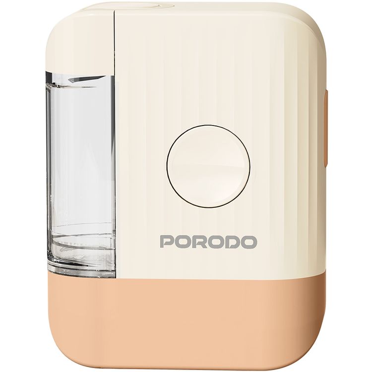 Porodo Lifestyle EMS Scalp Massager & Hair Oil Applicator with Red Light Therapy, Hair Root Rejuvenation, 9mL Tank Capacity, 150mAh Battery Capacity, IPX5 Rated Water-Resistant - Beige