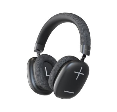 Green Lion Echo Max Wireless Headphones, Comfortable To Wear, Built-in Microphone, Lightweight, 40mm Magnet Size, 10m Maximum Range, 48 Hours Play Time - Black