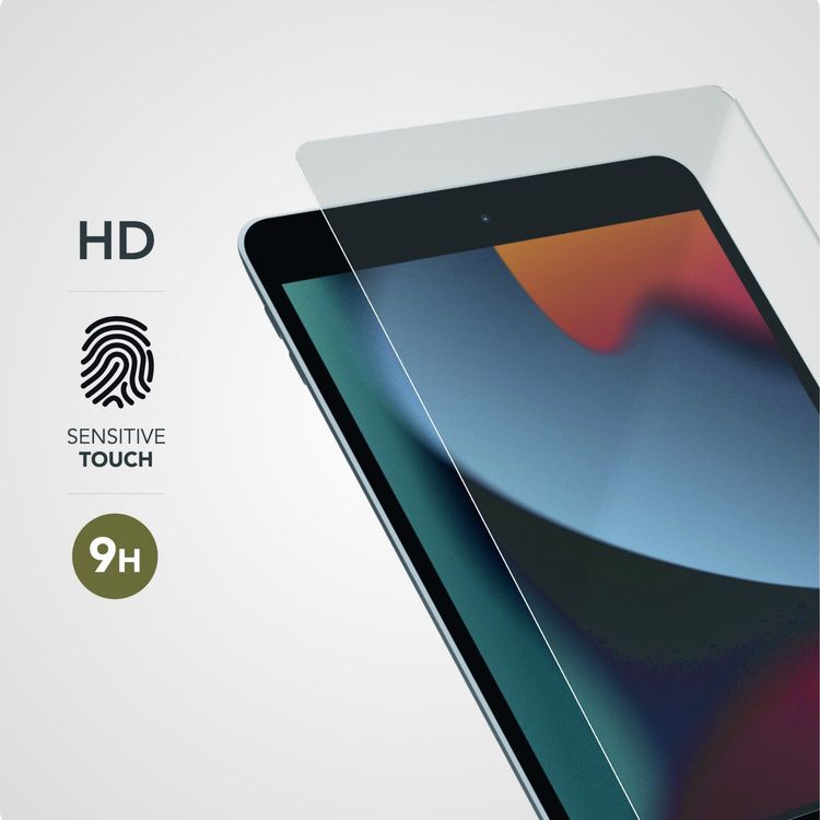 LEVELO Laminated Crystal Clear Tempered Glass Screen Protector Compatible for iPad 9th/8th/7th Gen 10.2" (2021 & 2020) Sensitive Touch, Anti-Scratch, Shock Absorption Protector - Clear