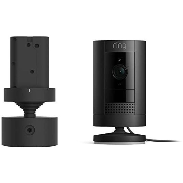 Ring Indoor/Outdoor Camera Plug-In + Pan-Tilt Mount For Stick Up Camera | Black