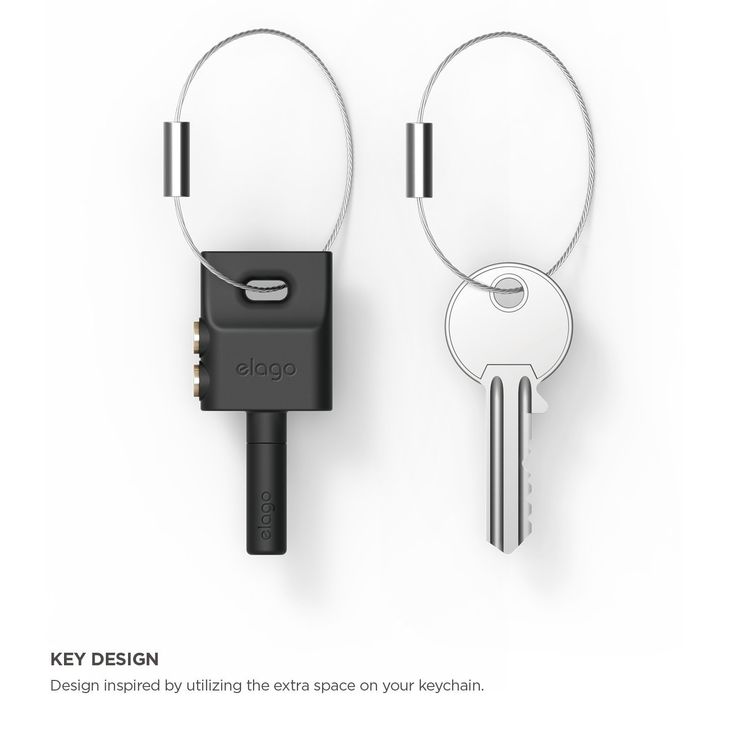 Elago Keyring Headphone Splitter for iPhone, iPad, iPod, Galaxy and Any Portable Device with 3.5mm,  Jean Indigo