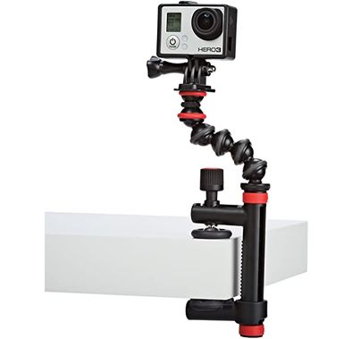 Joby JB01280-BWW Action Clamp and GorillaPod Arm Tripod (Black/Red)
