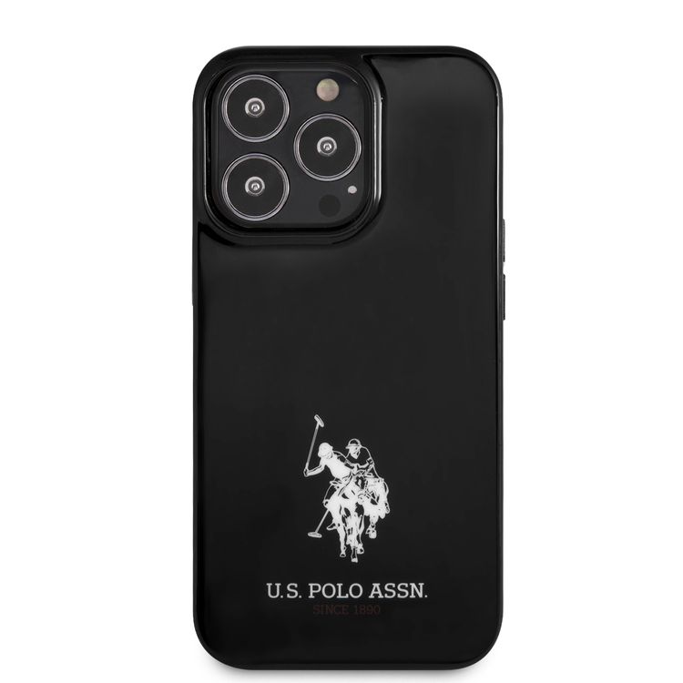 CG MOBILE U.S. Polo Assn. Full TPU Mini Horses Logo USPA Compatible for iPhone 13 Pro (6.1") Drop Resistant, Easy Access to All Ports, Anti-Scratch