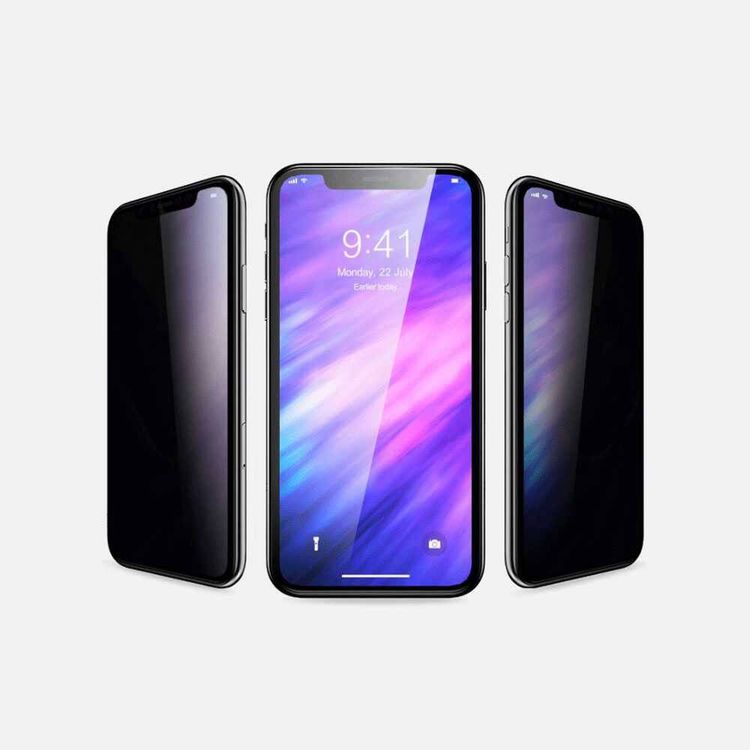 Devia Real Series Privacy Twice-Tempered Glass for iPhone 12 Mini (5.4") - Black