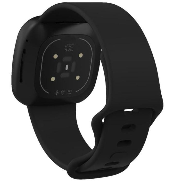 Devia 347344-BL Deluxe Series Sport Silicone Watch Band for Fitbit Versa 3 - Dark Blue
