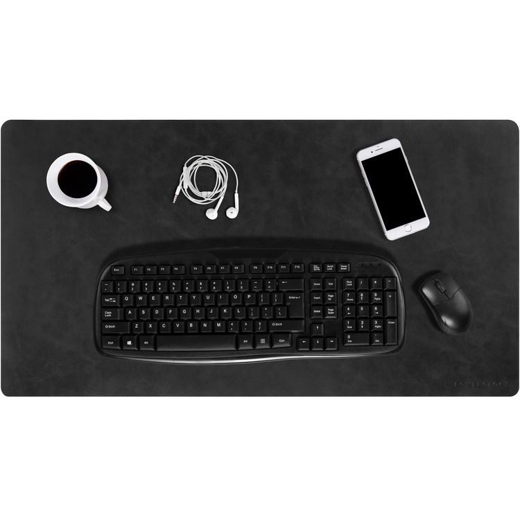 Powerology Vegan Leather Desk Pad - Charcoal