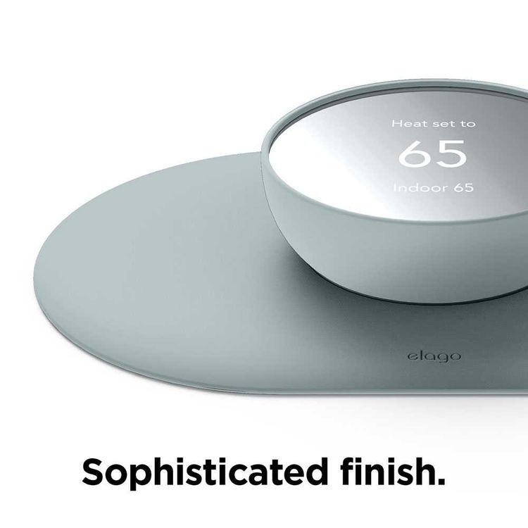 Elago Wall Plate Cover Plus Compatible for Nest Thermostats 2020 with Double Coated Circular Wall Plate Design, Anti-Scratch & Easy Installation - Mint Green